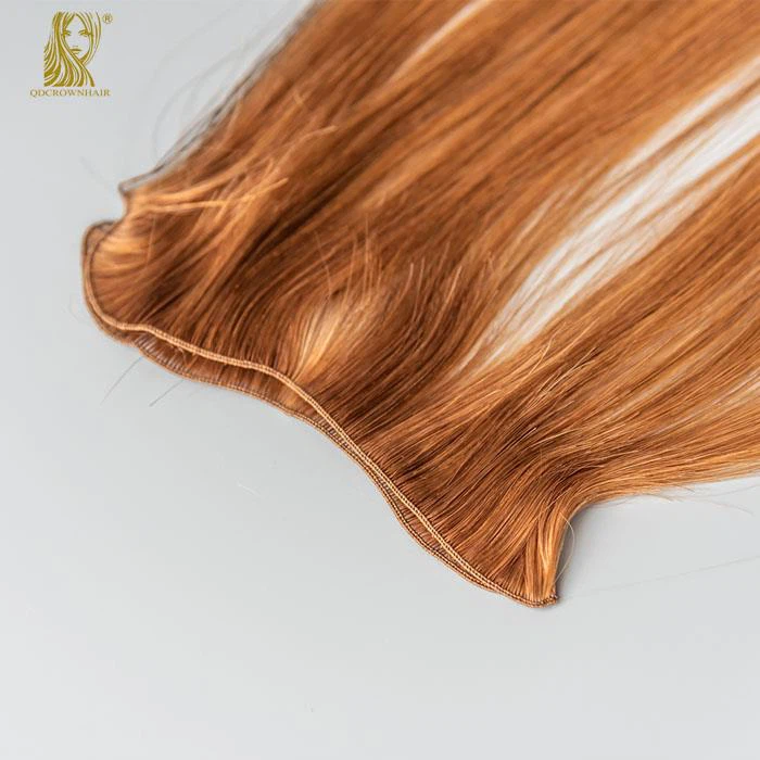 Handbundet människohår ryska Remy